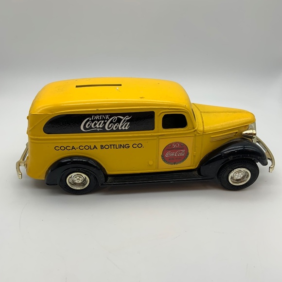 Vintage ERTL Coca-Cola 50th Anniversary 1930s Coke Promo Coin Bank Missing Key - Picture 5 of 13